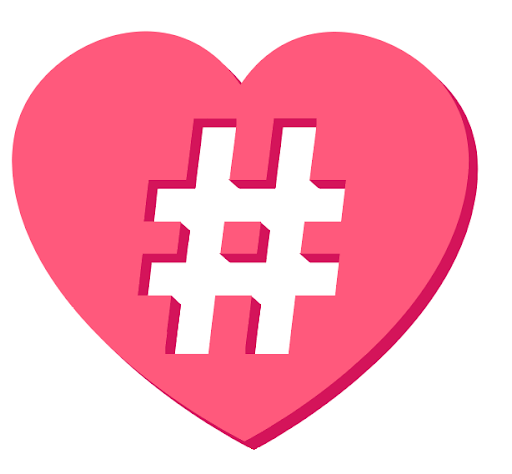 Hashtag heart