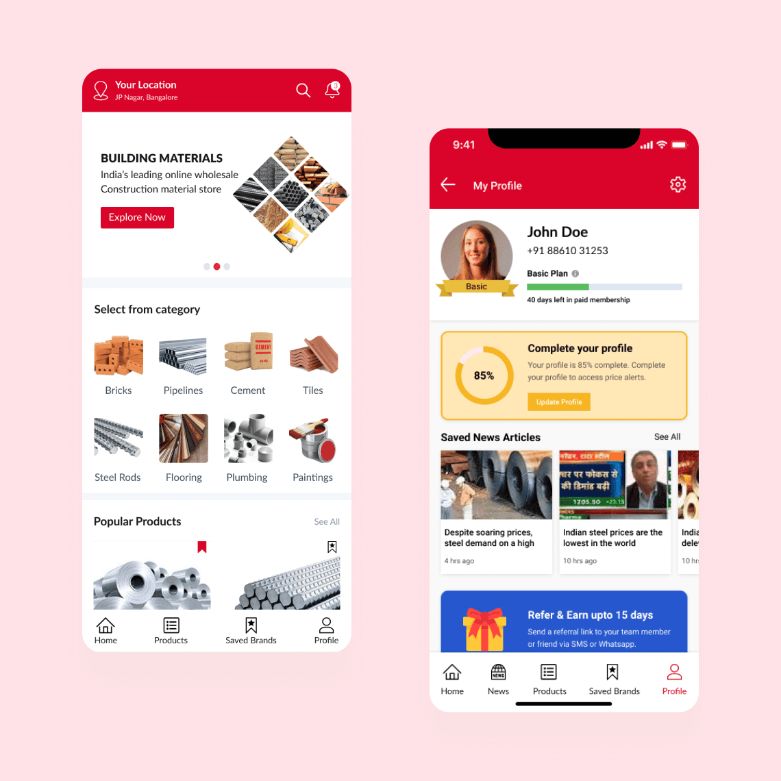 B2B marketplace app