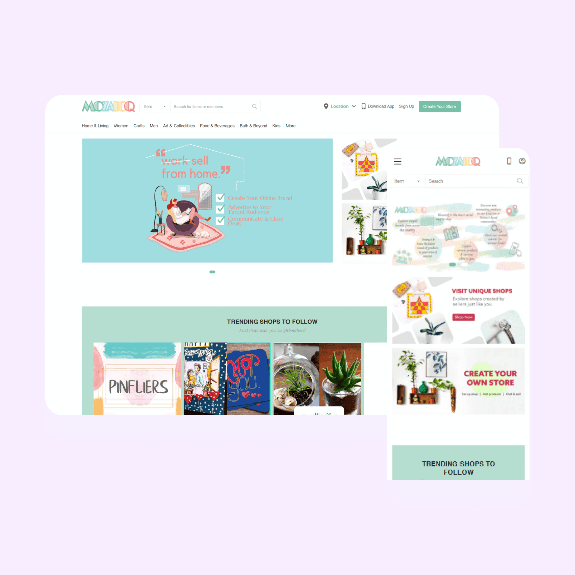 Social ecommerce website
