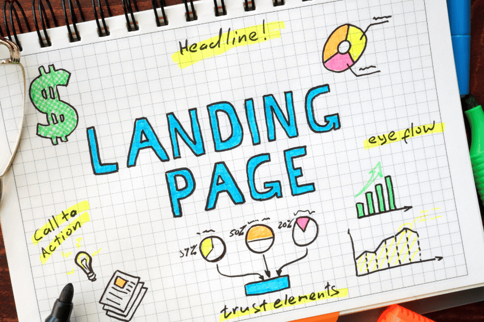 Landing page sketch