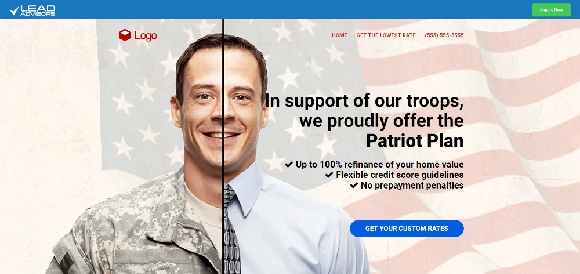 Troop support advertising banner