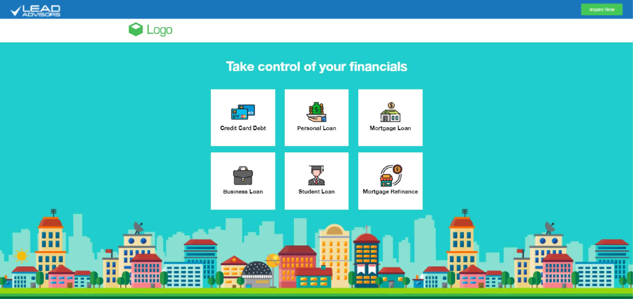 Financial control banner | Loan selection