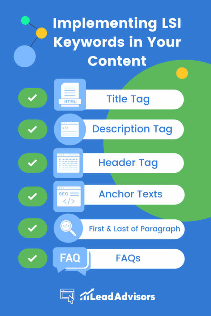 LSI keywords infographic