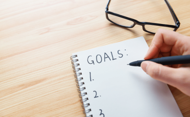 Set goals before making a content calendar