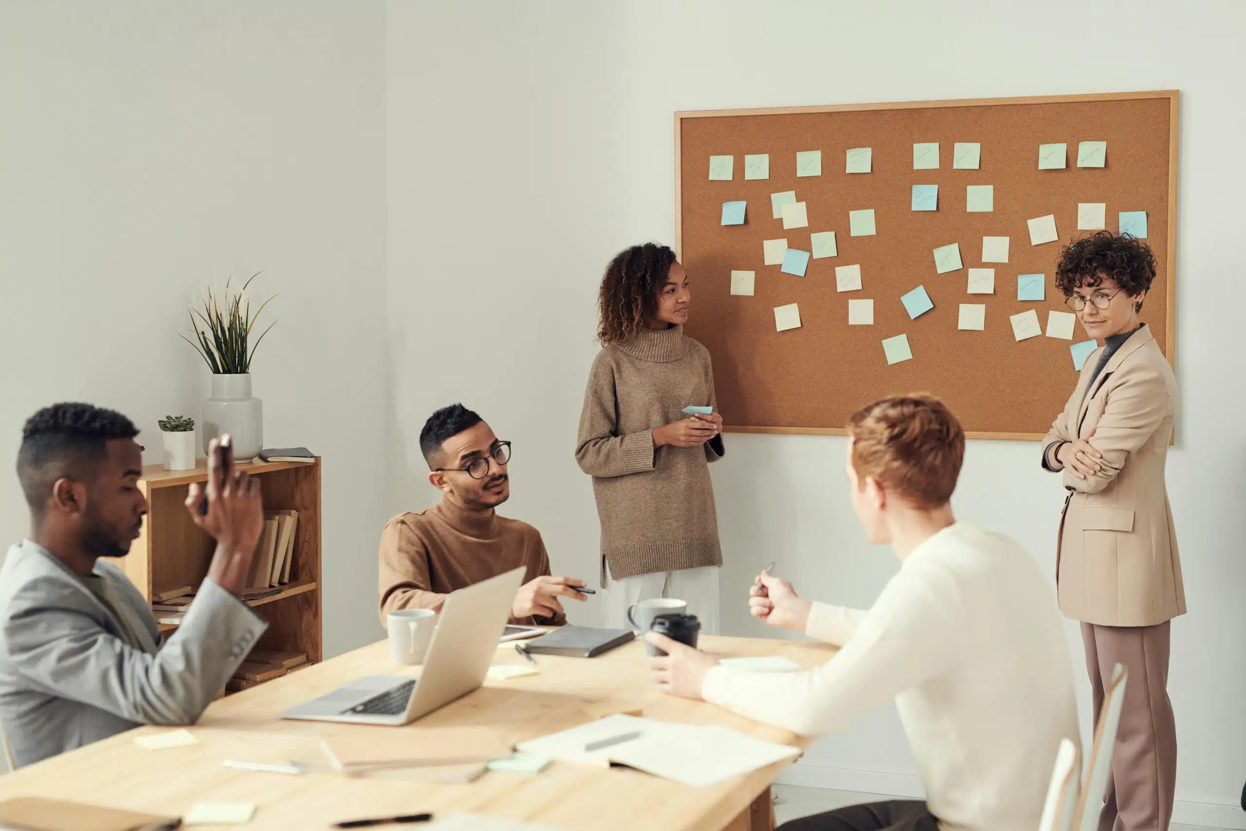 A group discussing content segmentation