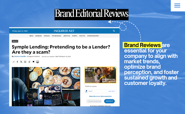 Brand editorial review example image showcasing high-authority article format, designed to boost brand credibility and visibility.