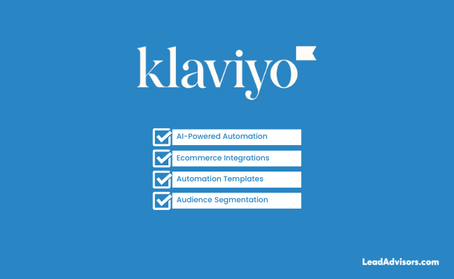 klaviyo logo and its AI-powered automation features