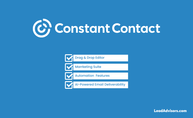 Constant Contact logo and its email marketing features