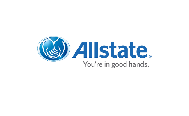 Allstate logo with the iconic slogan 'You’re in good hands,' showcasing a trusted and reassuring famous slogan in the insurance industry.