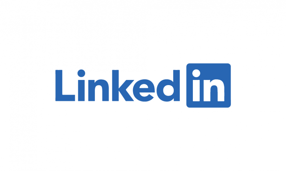 The LinkedIn logo, one of the most recognizable blue logos, features "Linked" in blue text and "in" in white text inside a blue square, all set against a white background.