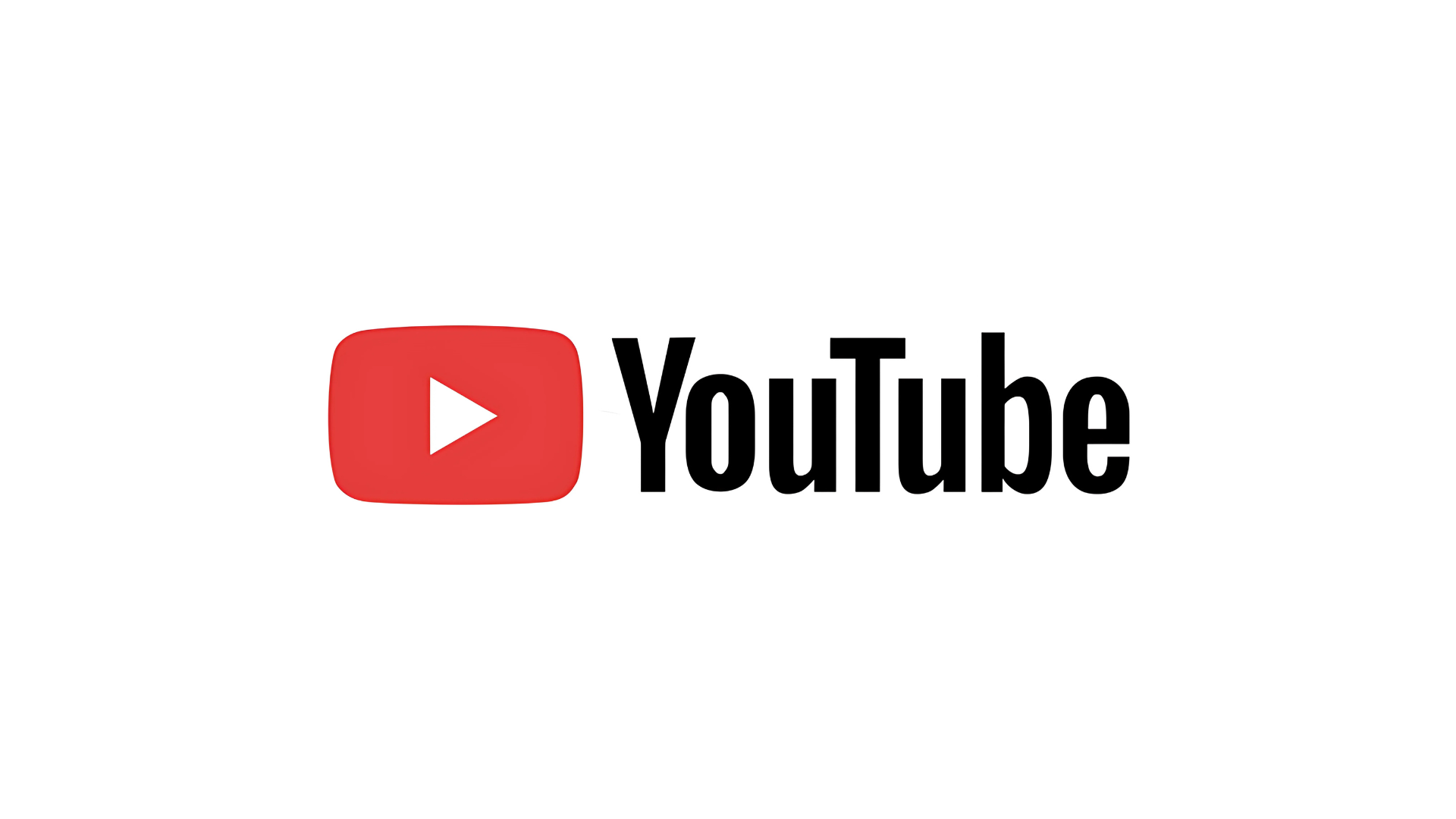 The YouTube logo featuring a red play button icon next to the word YouTube in bold black letters, displayed on a white background.