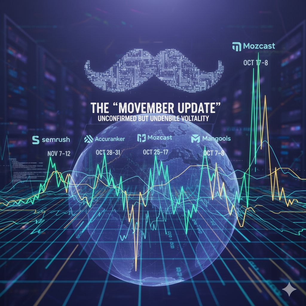 Movember Google Update SEO Volatility Graphic