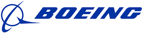 The Boeing logo featuring a stylized blue aircraft symbol beside the bold blue Boeing wordmark.