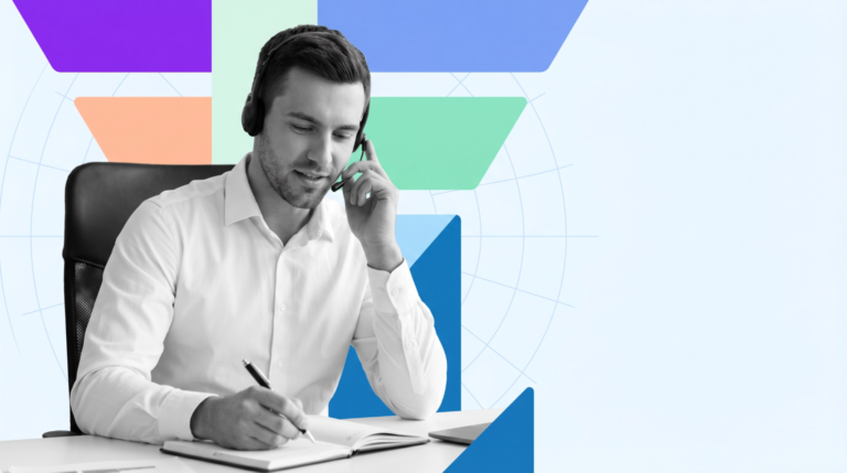 Sales development rep working calls and follow-ups to build SaaS pipeline through outbound prospecting and fast lead response. Visual supports the 2026 SaaS sales playbook for SDR execution.
